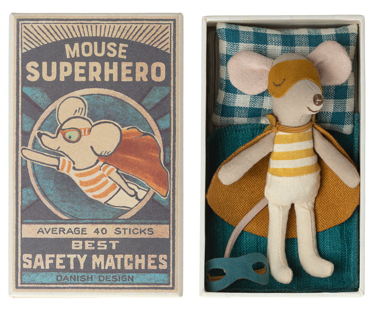 Super Hero Mouse Little Brother in Matchbox